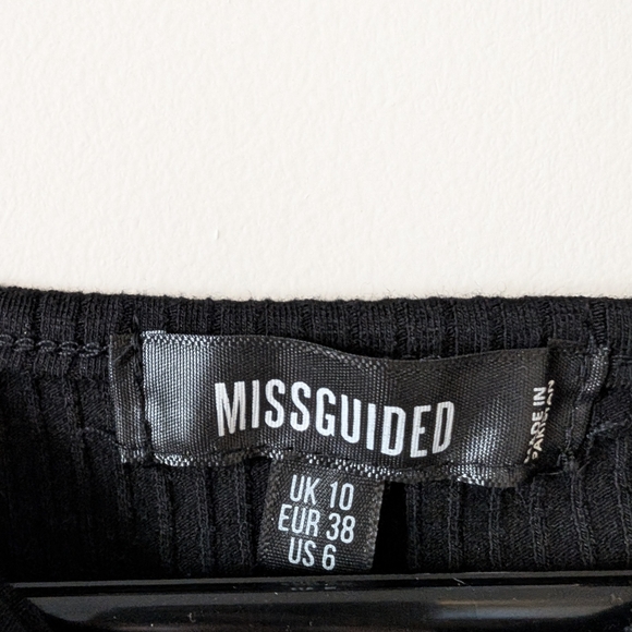 Black Ribbed Dress - Picture 3 of 4